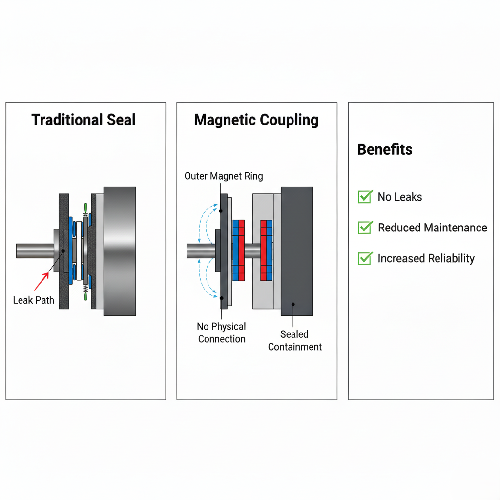 Magnetic coupling VS traditional seals